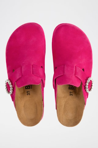 Nubuck Clogs Fuchsia