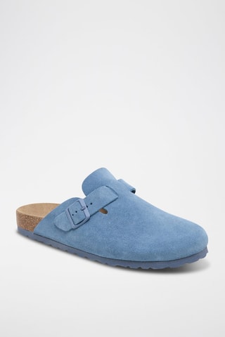 Sabots en nubuck Zueco - Bleu