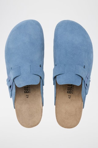 Sabots en nubuck Zueco - Bleu