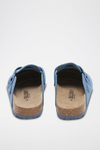 Sabots en nubuck Zueco - Bleu