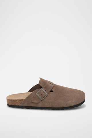 Sabots en nubuck Zueco - Marron