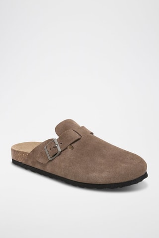 Sabots en nubuck Zueco - Marron