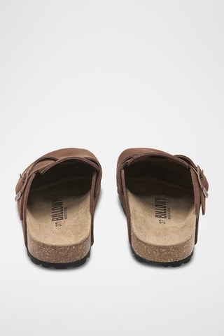 Leren Clogs - Bruin