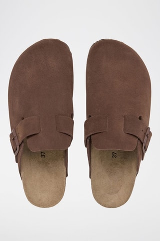 Leren Clogs - Bruin