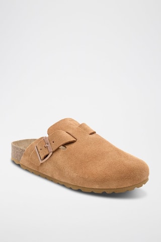 Leren Clogs - Lichtbruin