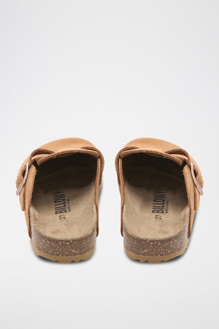 Leren Clogs - Lichtbruin