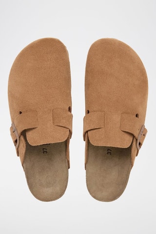 Leren Clogs - Lichtbruin