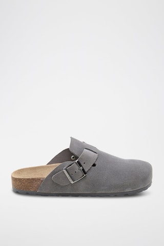 Sabots en cuir - Gris