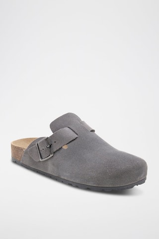 Sabots en cuir - Gris
