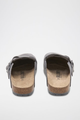 Sabots en cuir - Gris