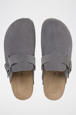 Sabots en cuir - Gris