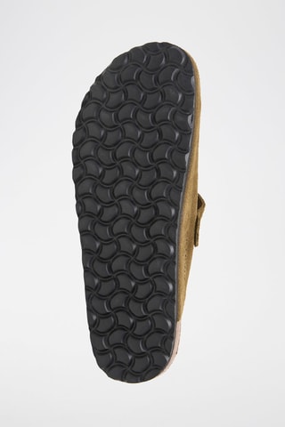 Leren Clogs - Kaki