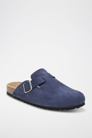 Leren Clogs - Blauw