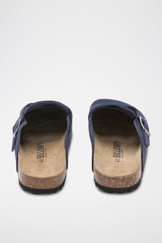 Leren Clogs - Blauw