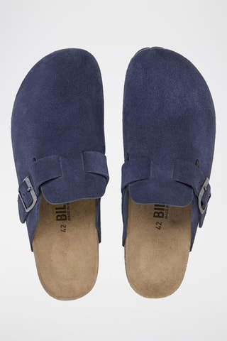 Leren Clogs - Blauw