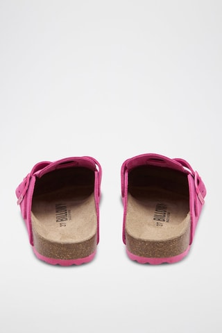 Nubuck Clogs - Fuchsia