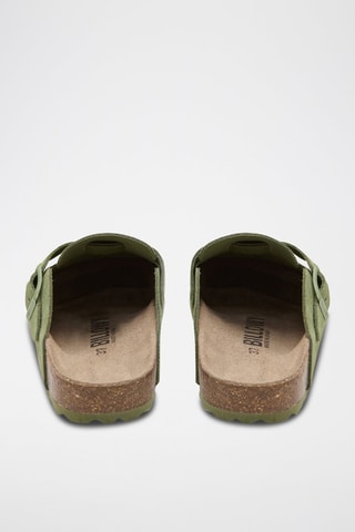Nubuck Clogs - Olijfgroen