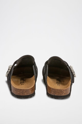 Sabots en nubuck - Noir