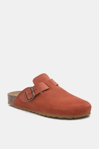 Leren Clogs - Oranje