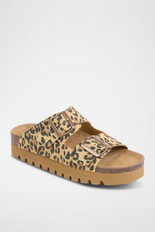 Platform muiltjes - Bruin