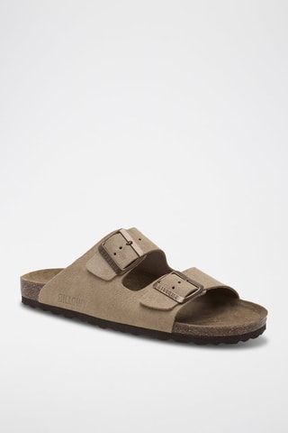 Nubuck Muiltjes - Lichtbruin