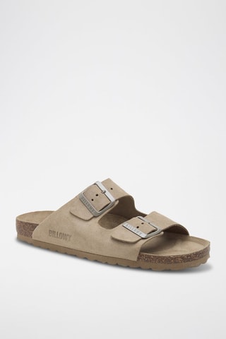 Nubuck Muiltjes - Lichtbruin