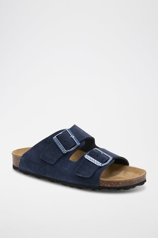 Leren Muiltjes - Blauw