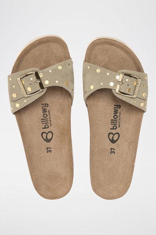 Nubuck Muiltjes - Kaki