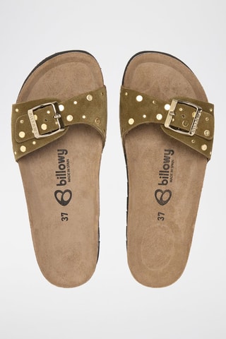 Nubuck Muiltjes - Kaki