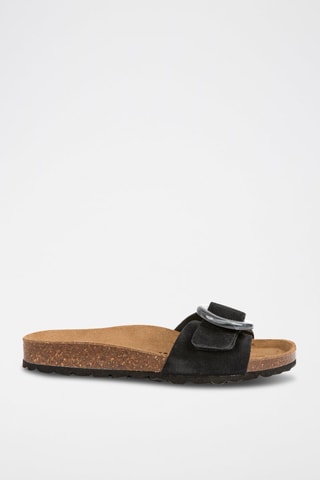 Nubuck Muiltjes Zwart