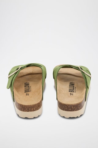 Nubuck Platform Sandalen - Groen