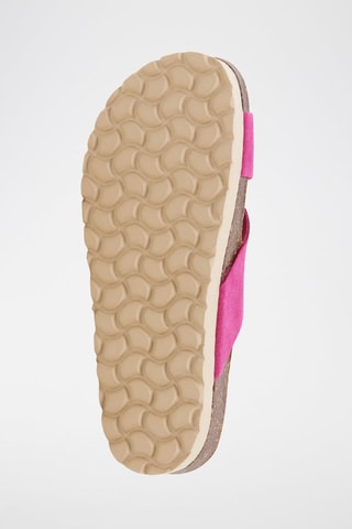 Nubuck Platform Sandalen - Roze
