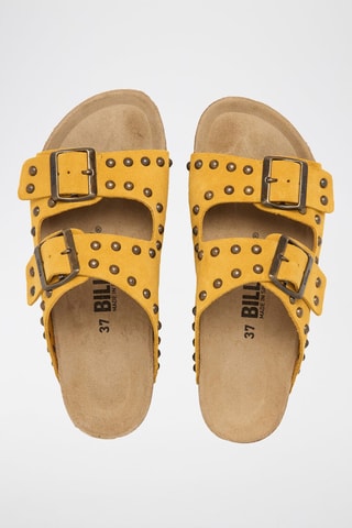 Nubuck Platform Sandalen - Geel