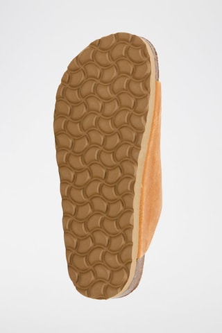 Leren Platform Sandalen - Oranje