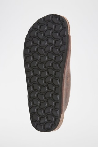 Leren Platform Sandalen - Bruin
