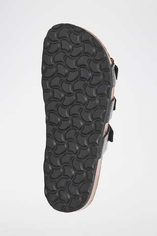 Gelakte Platform Sandalen - Zwart