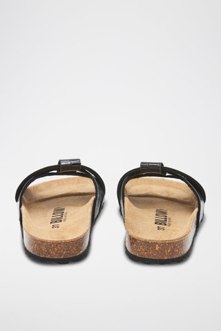 Gelakte Slippers - Zwart