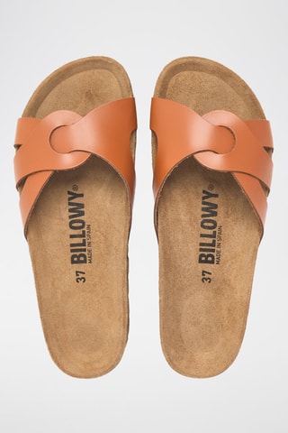 Leren Slippers - Camel