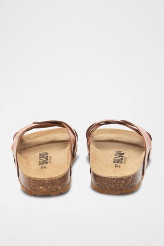 Leren Slippers - Camel