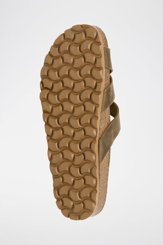 Mules en cuir - Kaki