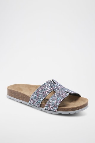 Mules - Bleu et rose