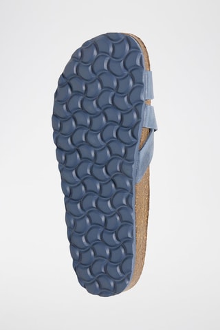 Mules en cuir - Bleu