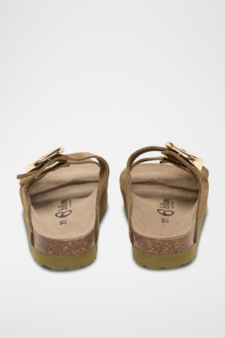 Nubuck Muiltjes - Kaki