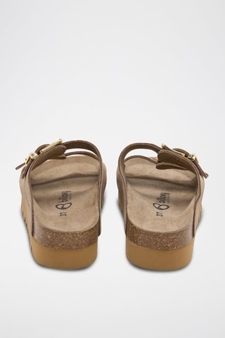 Leren Muiltjes - Beige