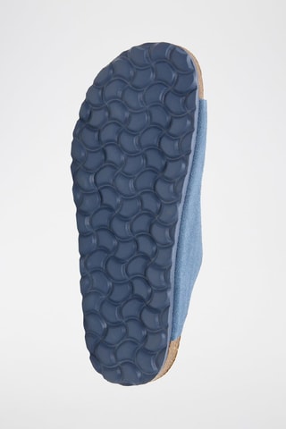 Mules en cuir - Bleu