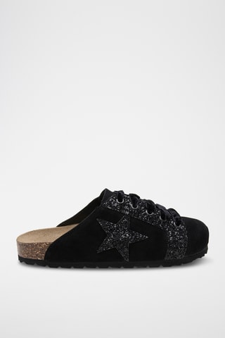 Mules en cuir - Noir