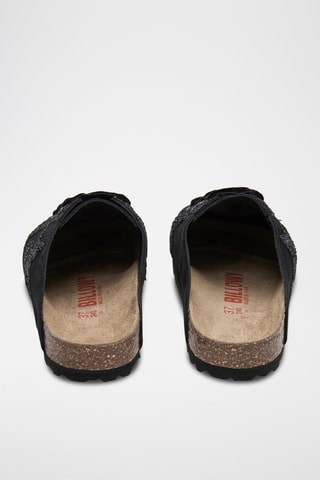 Mules en cuir - Noir