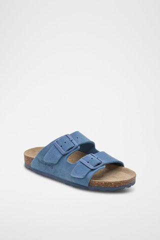 Leren Muiltjes - Blauw