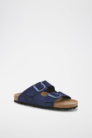 Nubuck Muiltjes - Blauw