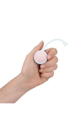 Kit de boules de Kegel vibrantes interchangeables Loveline - Blanc - 8 cm